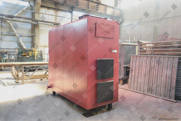Котел 0.3 МВт на дровах с длинной топкой