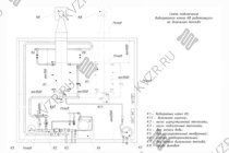 Схема подключения и монтажа водогрейного промышленного котла 1.2 МВт на дизеле